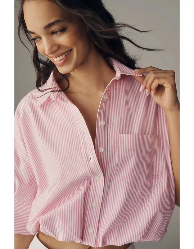 Bubble-hem Oxford Shirt