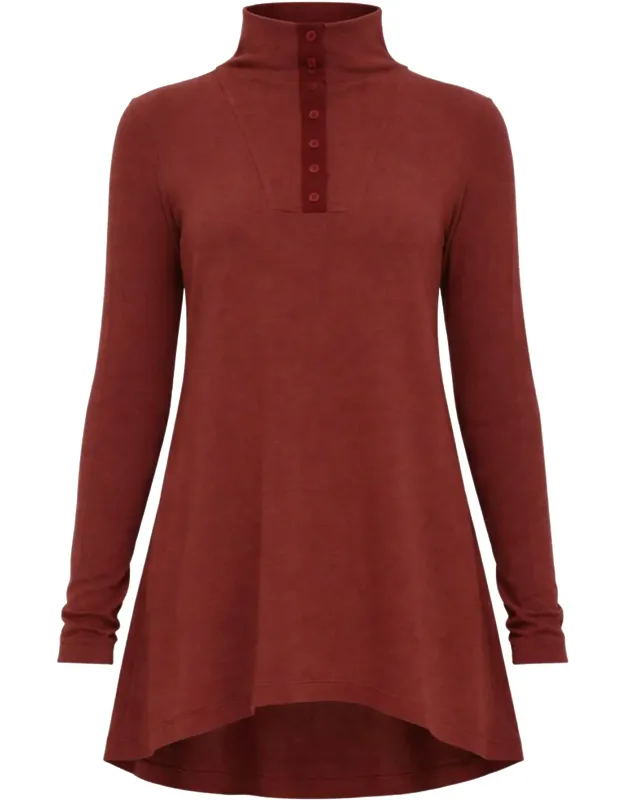 Fluid Modal High-neck Tunic