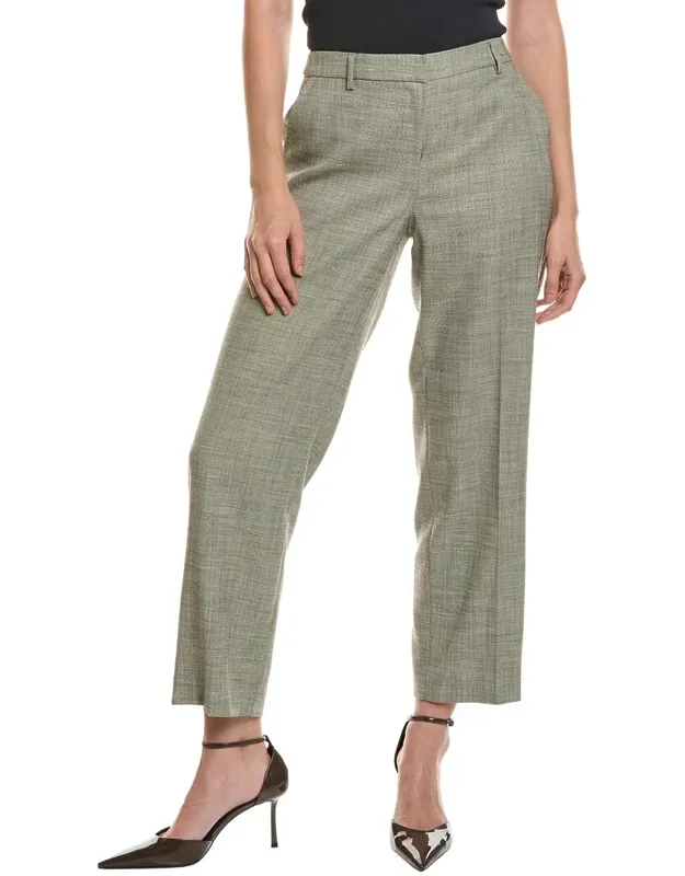 Slash Pocket Straight Pants