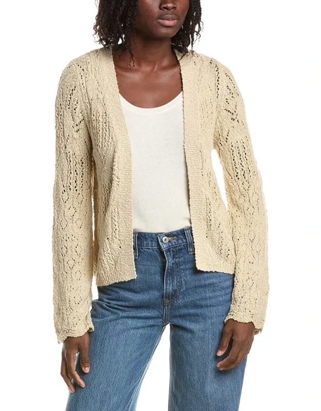 Pearl Pointelle Patchwork Cardigan