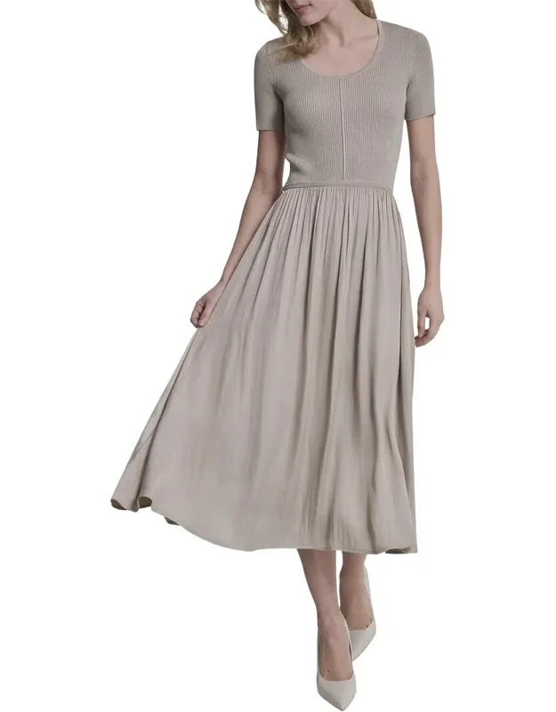 Mix Media Spun Sweaterdress