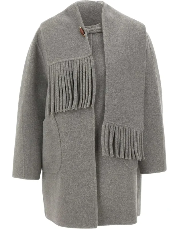 Felted Scarf Short Coat