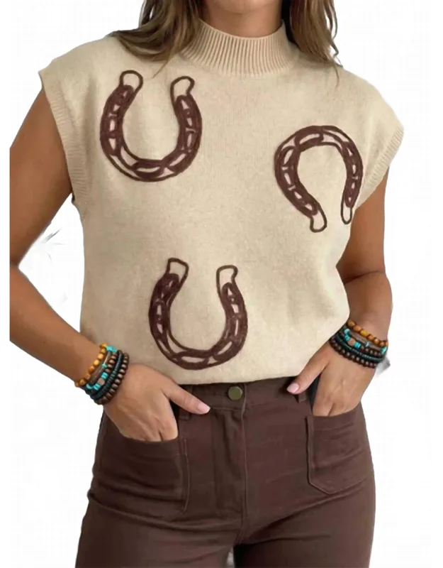 Horseshoe Mock Neck Top