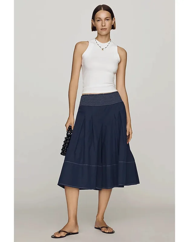 Pleated Culotte Pants