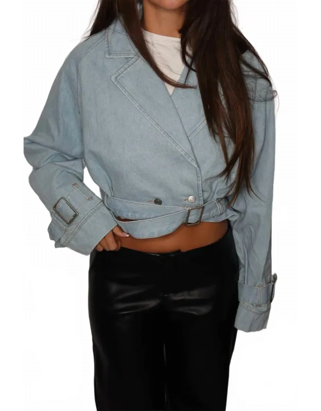 Soho Denim Cropped Jacket