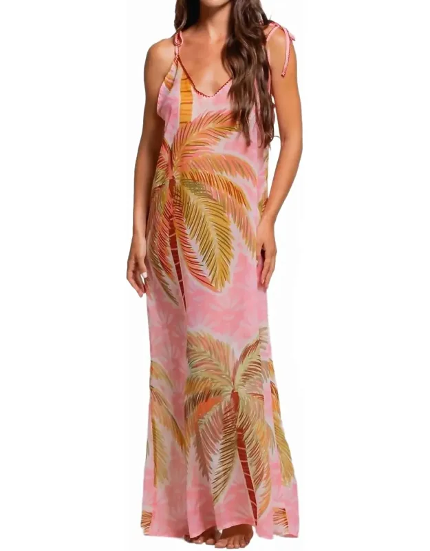 Sunlit Palms Maxi Dress