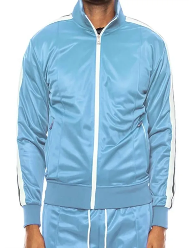 Striped Tape Full Zip Track Jacket