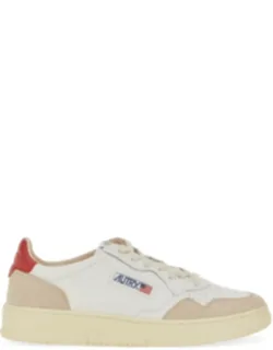 Medalist Low Leather Suede Panels Sneakers