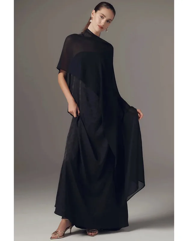 Cape Maxi Dress