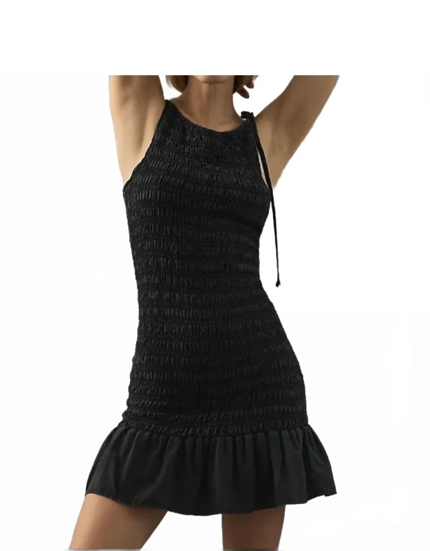 Smocked Sleeveless Dress