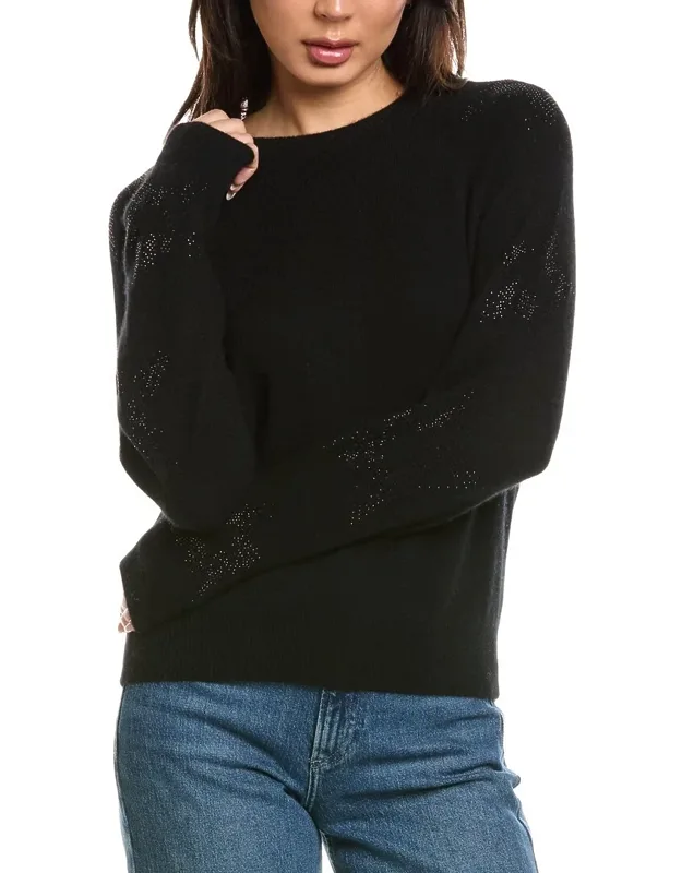 Star Dust Sleeve Crewneck Sweater