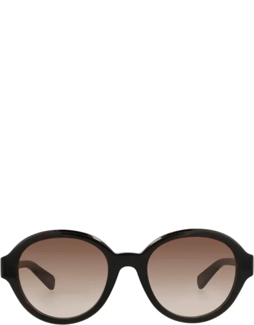 Round-frame Recycled Acetate Sunglasses With Saddle Nose Bridge And Non-polarized Lenses