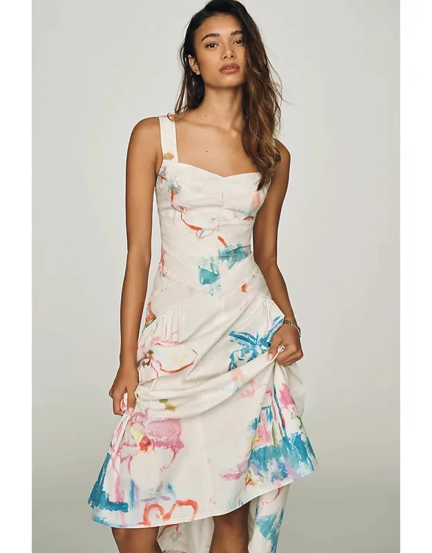 Drop Waist Midi Dress