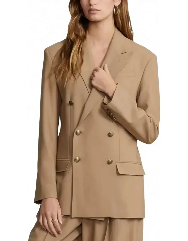 Double Breasted Long Sleeve Blazer