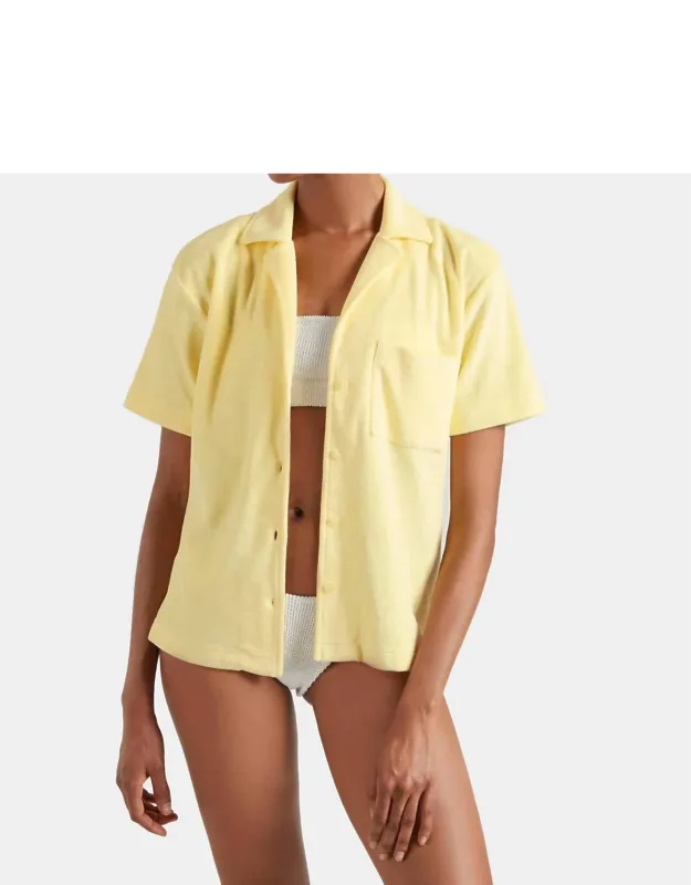 Terry Toweling Cuban Shirt
