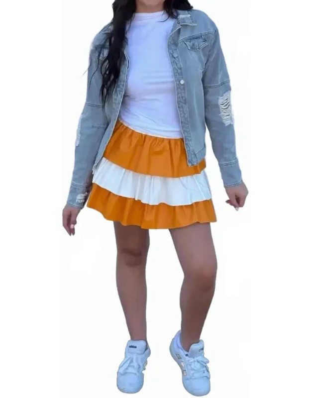 Faux Leather Mini Skirt