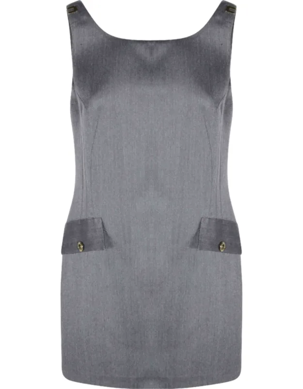 Structured Sleeveless Mini Dress