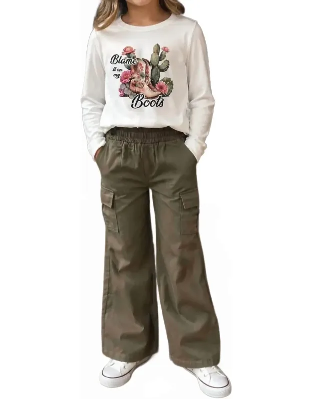 Cargo Straight Leg Pants