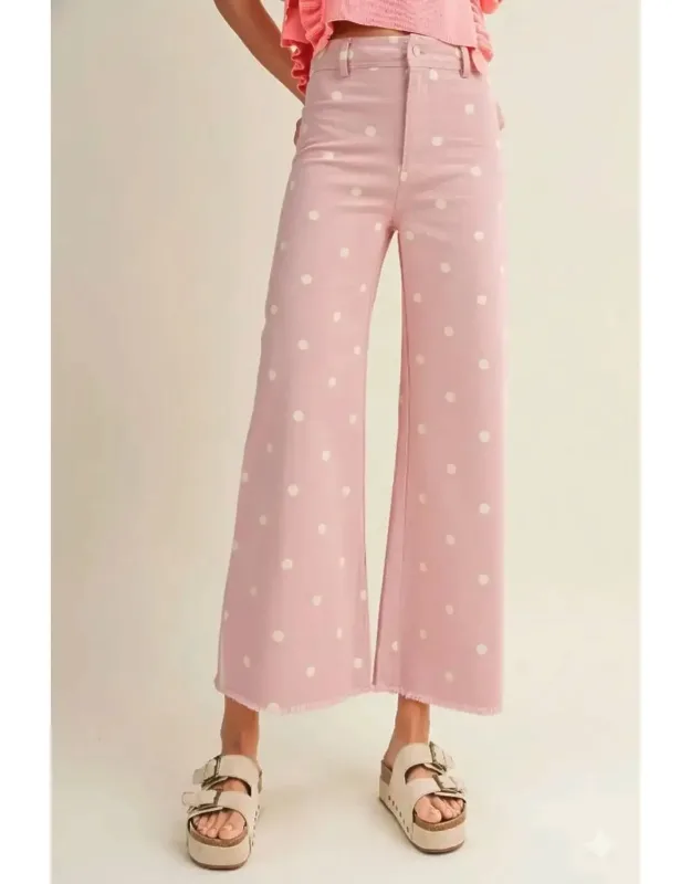 Falling Petals Polka Trousers