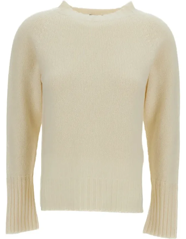Raglan Cashmere Mock-neck Sweater