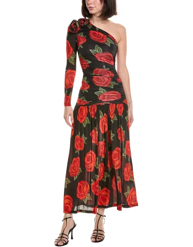 Midi Dress - Vibrant Prints And Flowing Cuts
