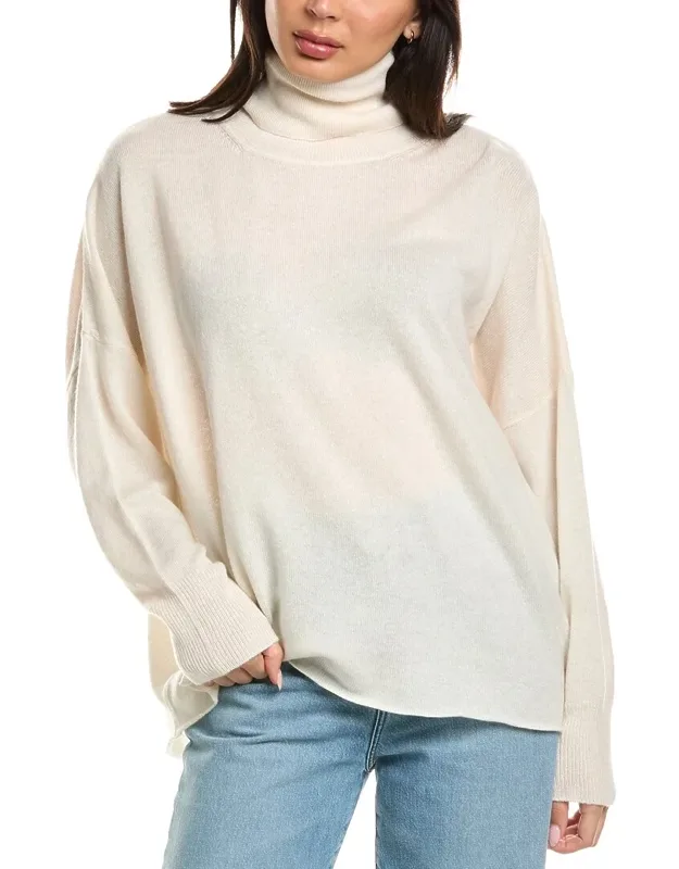 Textured Roll Neck Wool & Cashmere-blend Sweater