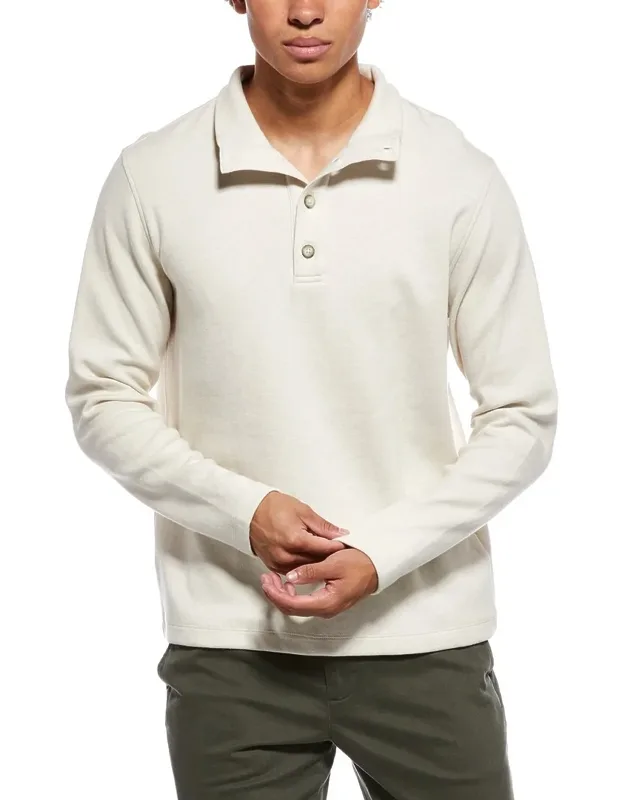 Button Mock Neck Sweater