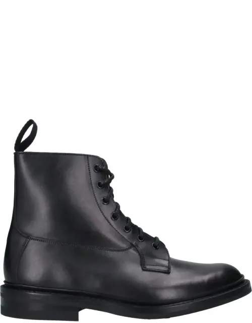 Burford Round Toe Lace-up Leather Boots