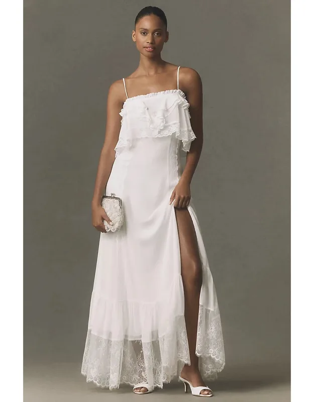 Lace-trim Maxi Dress