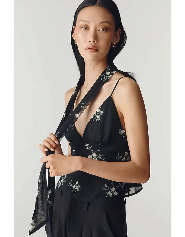 Scarf-neck Cami