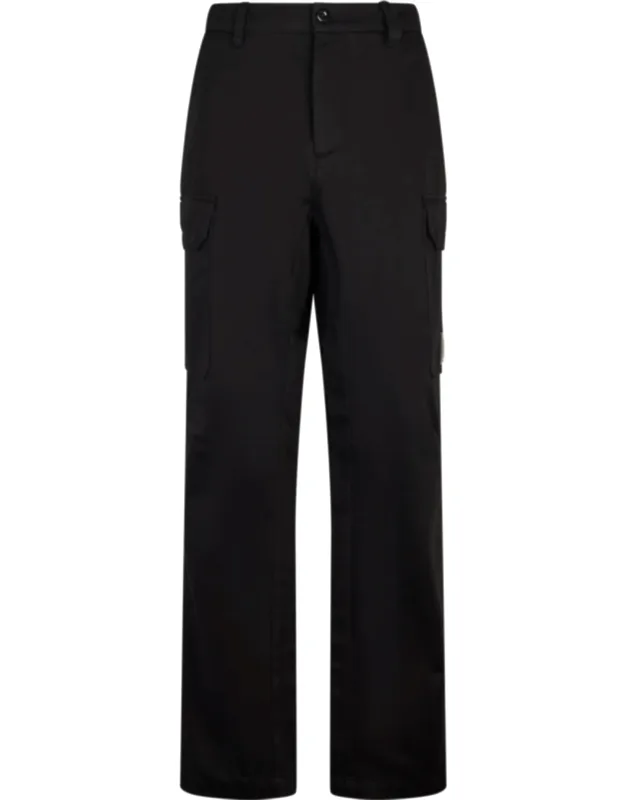 Cotton Gabardine Loose Cargo Pants