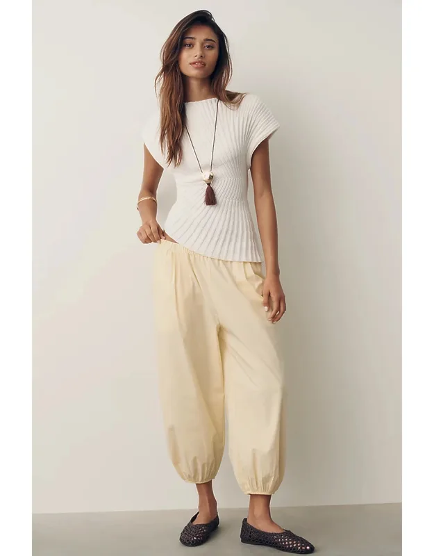 Cropped Bubble Pants