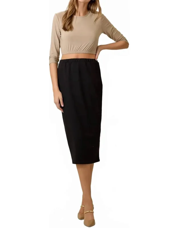 Knee Length Pencil Skirt