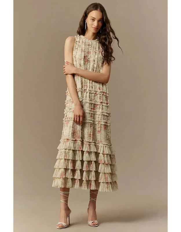Criss-cross Midi Dress
