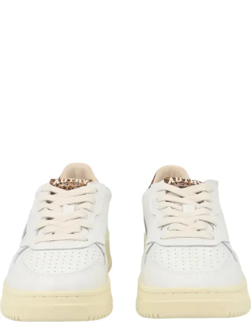 Medalist Low Leopard Print Leather-suede Sneakers