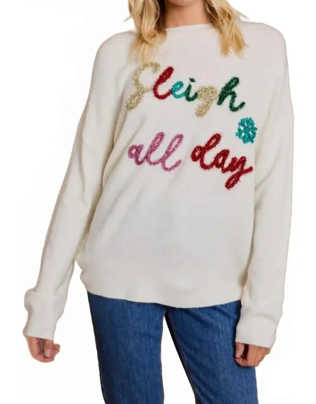 Sleigh All Day Tinsel Sweater