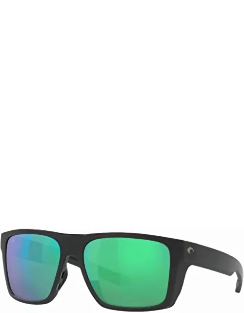 Lido Sunglasses 580g In Matte Black Green Mirror