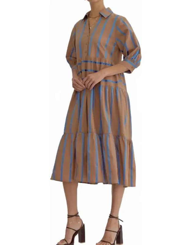 Stripe Midi Dress
