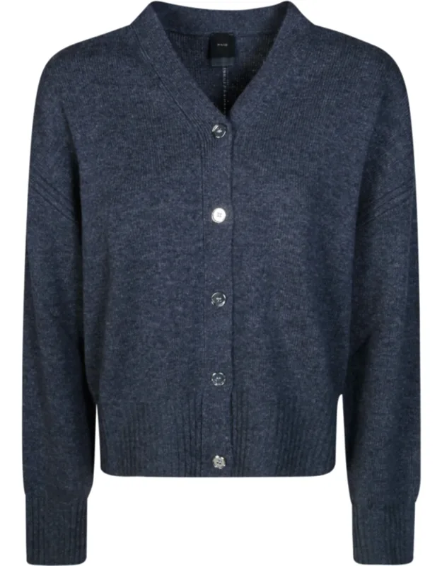 Cropped V-neck Cardigan