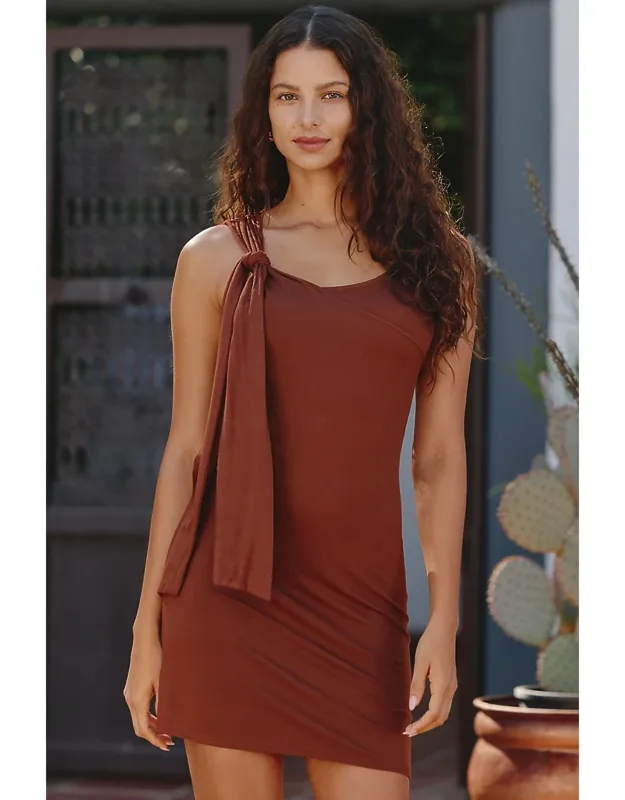 Ruched Slinky Mini Dress