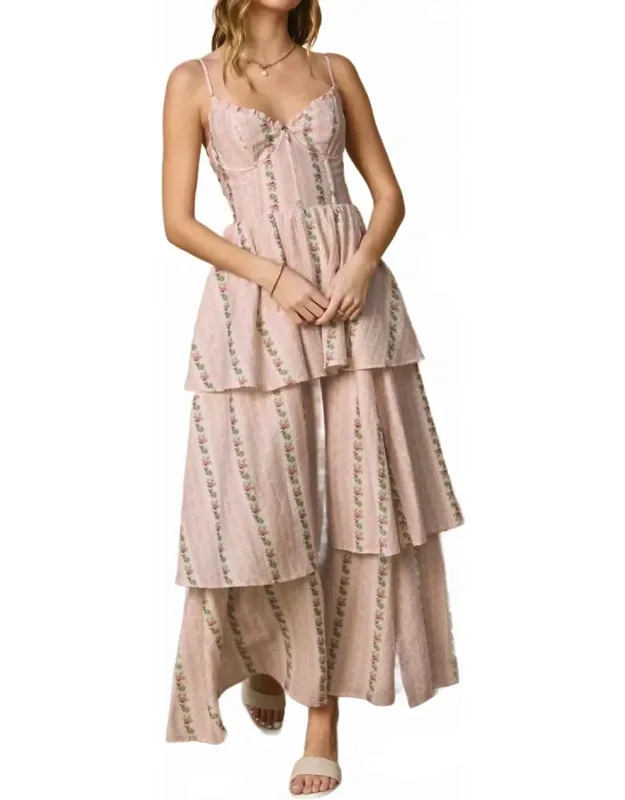 Tea Party Tiered Maxi Dress
