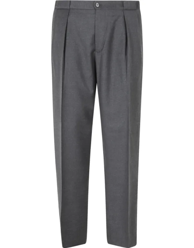 Portobello Tailored Reverse Darts Flannel Wool Pants