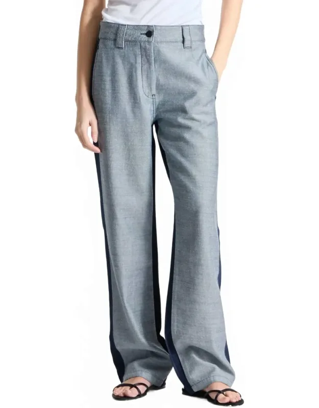 Reverse Denim Pants