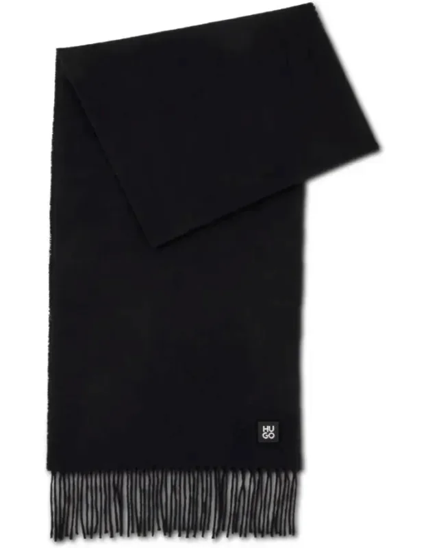 Fringed Wool-blend Scarf