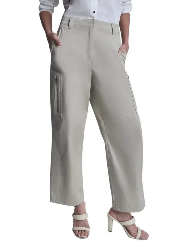 Poplin Zip Cargo Pants