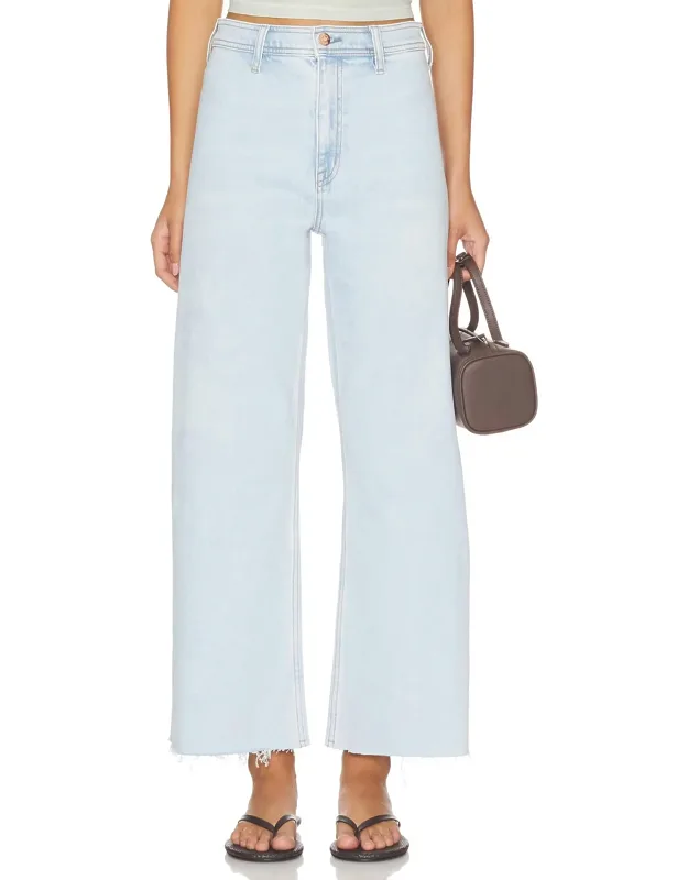 Penny High Rise Wide Leg Crop Jeans - Flattering Silhouette & Versatile
