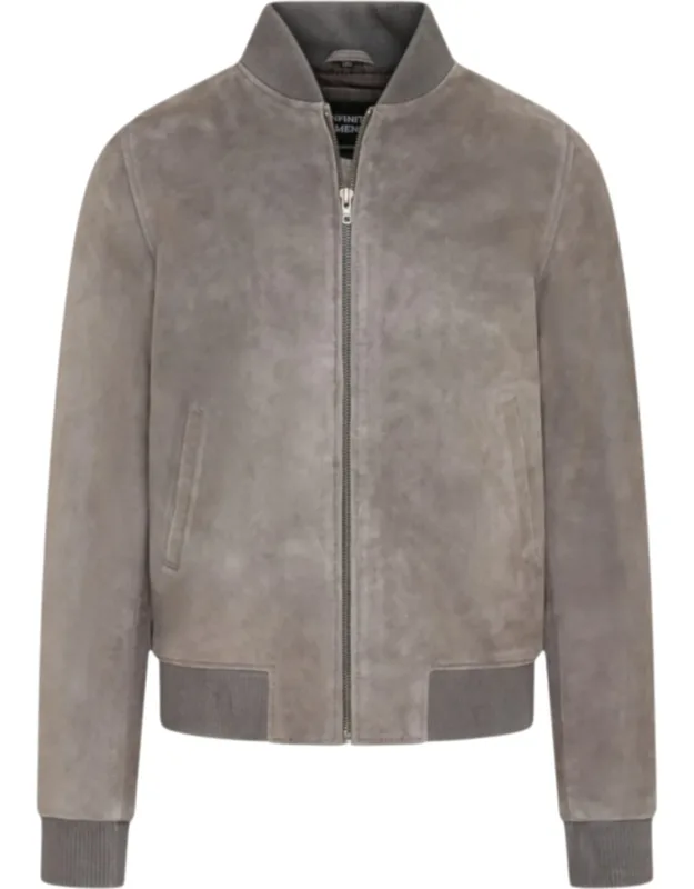 Goat Suede Ma-1 Bomber Jacket