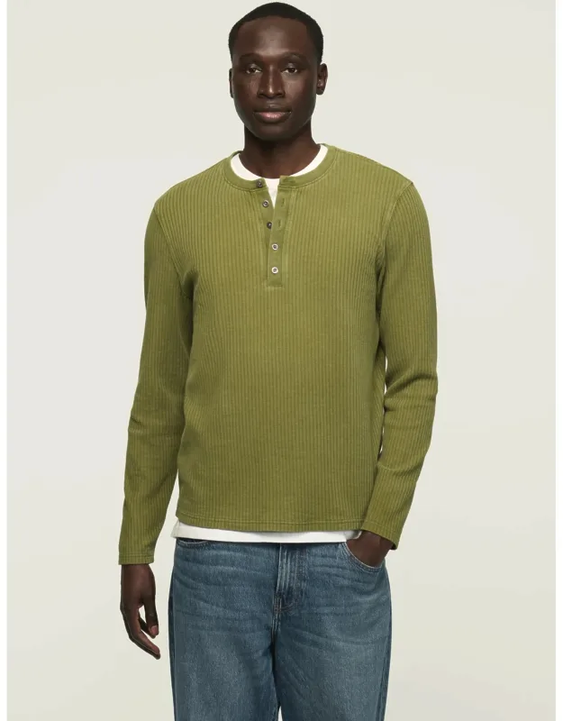 Long Sleeve Textured French Rib Tee