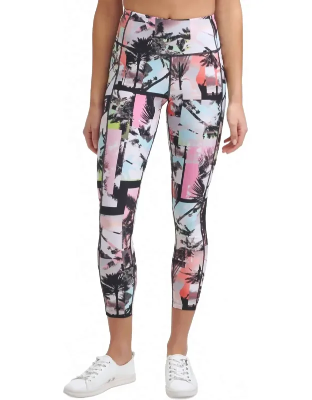Performance Printed High-waist 7/8 Length Leggings