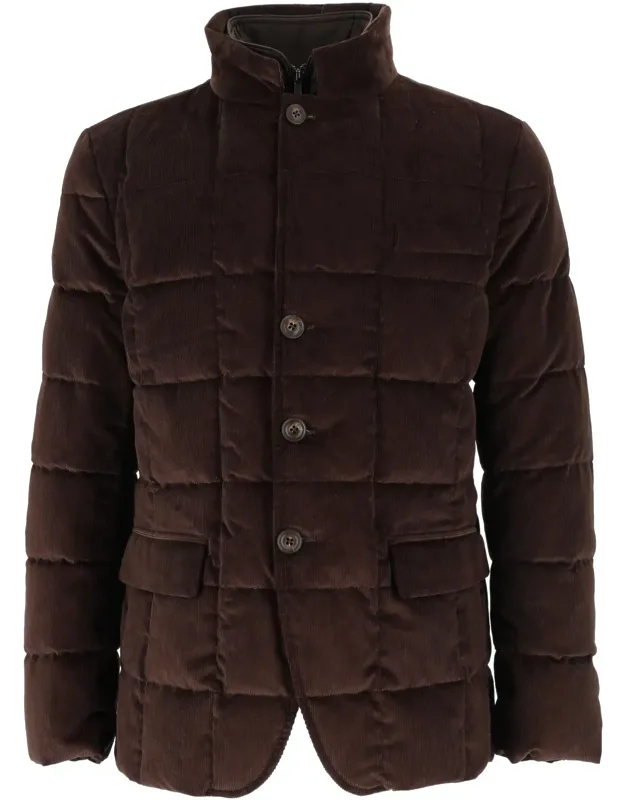 Quilted Down Stand-up Collar Jacket
